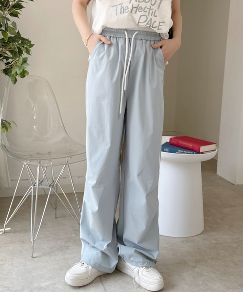 Good Riddance(グッドリダンス)の「【Good Riddance】ウエスト配色 レイヤードデザイン ラインパンツ(その他パンツ・レディース・グレー/ブルー/アイボリー/ネイビー・M/L)」の6枚目の写真