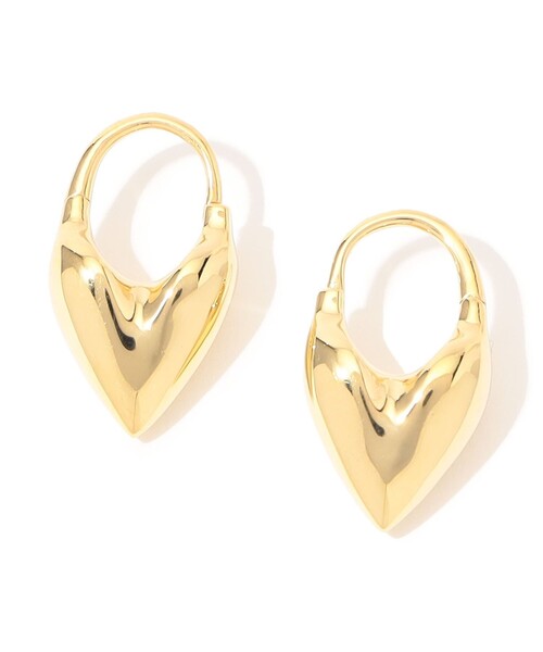 新品　Off-White ミニアロー ピアス(両耳用)　ゴールド Otiumberg. Roscida Heart Hoops ピアス（ピアス（両耳用