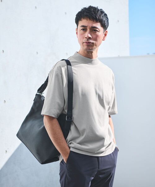 WEB限定】JUST fit デイリー モック 半袖 Tシャツ カットソー -吸水速