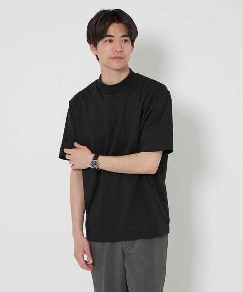 WEB限定】JUST fit デイリー モック 半袖 Tシャツ カットソー -吸水速