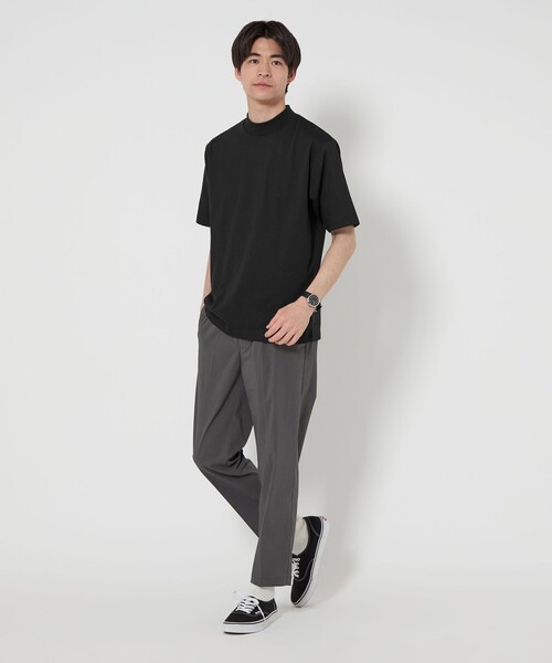 WEB限定】JUST fit デイリー モック 半袖 Tシャツ カットソー -吸水速