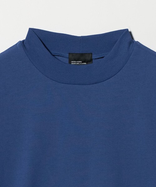 green label relaxing（グリーンレーベルリラクシング）の「【WEB限定】JUST fit デイリー モック 半袖 Ｔシャツ カットソー -吸水速乾・抗菌-（Tシャツ/カットソー・メンズ・ホワイト/ネイビー/ブラック/ライトグレー/モカ/ターコイズブルー系/ダークブラウン/ロイヤルブルー・M/S/L/XL）」の21枚目の写真