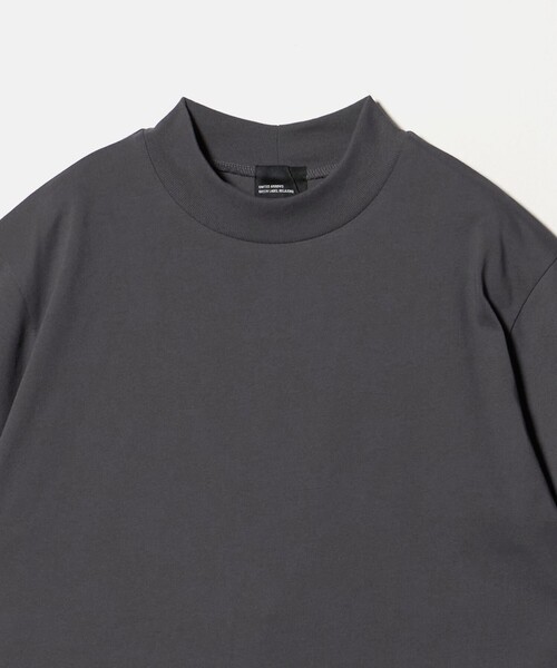 green label relaxing(グリーンレーベルリラクシング)の「【WEB限定】JUST fit デイリー モック 半袖 Tシャツ カットソー -吸水速乾・抗菌-(Tシャツ/カットソー・メンズ・ホワイト/ネイビー/ブラック/ライトグレー/モカ/ターコイズブルー系/ダークブラウン/ロイヤルブルー/ダークグレー・M/S/L/XL)」の14枚目の写真