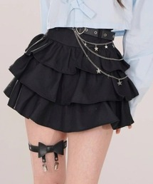 Y2Kティアードミニスカート 個性×レイヤードデザイン
