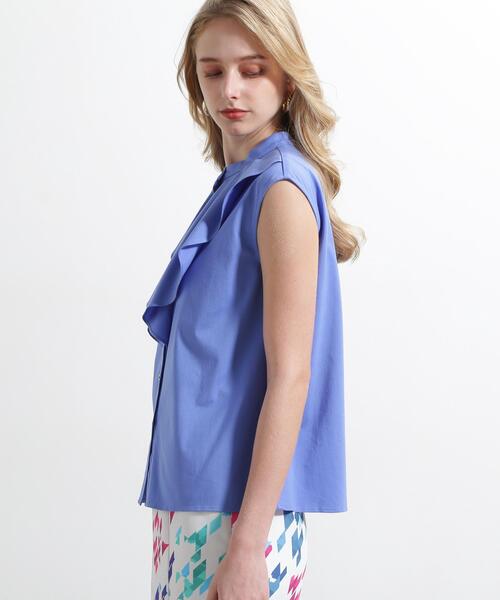 PINKY&DIANNE（ピンキーアンドダイアン）の「◆トリコットラッフルカットソー（Tシャツ/カットソー・レディース・グレー/ブルー/ピンク系その他/ホワイト・38）」の22枚目の写真