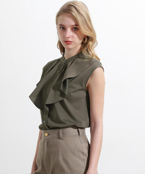 PINKY&DIANNE（ピンキーアンドダイアン）の「◆トリコットラッフルカットソー（Tシャツ/カットソー・レディース・グレー/ブルー/ピンク系その他/ホワイト・38）」の12枚目の写真