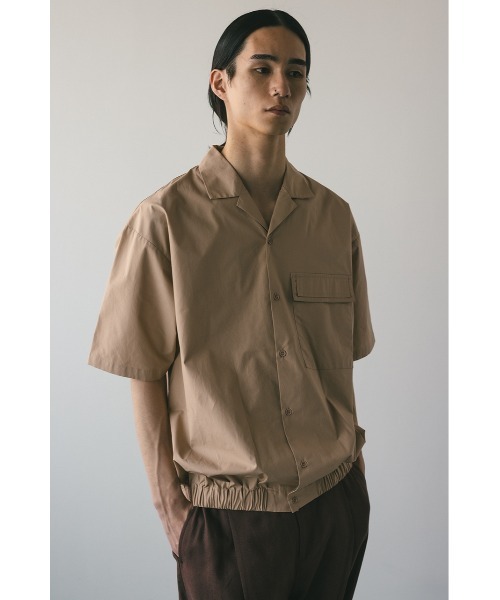 STYLEMIXER（スタイルミキサー）の「オープンカラーフォルムシャツ（シャツ/ブラウス・メンズ・ブラック/ベージュ/ブルー・MEDIUM/LARGE）」の3枚目の写真