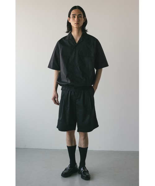 STYLEMIXER（スタイルミキサー）の「オープンカラーフォルムシャツ（シャツ/ブラウス・メンズ・ブラック/ベージュ/ブルー・MEDIUM/LARGE）」の5枚目の写真