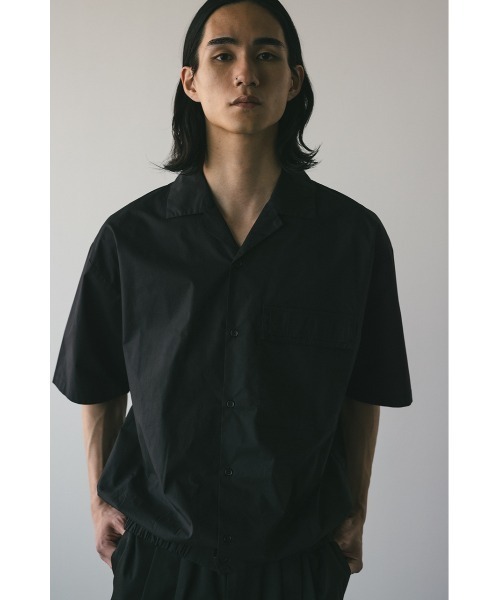 STYLEMIXER（スタイルミキサー）の「オープンカラーフォルムシャツ（シャツ/ブラウス・メンズ・ブラック/ベージュ/ブルー・MEDIUM/LARGE）」の6枚目の写真