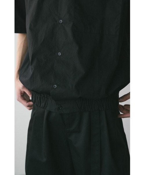 STYLEMIXER（スタイルミキサー）の「オープンカラーフォルムシャツ（シャツ/ブラウス・メンズ・ブラック/ベージュ/ブルー・MEDIUM/LARGE）」の12枚目の写真