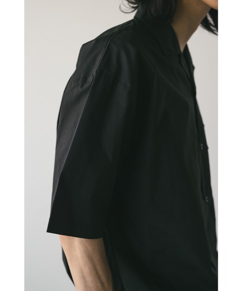 STYLEMIXER（スタイルミキサー）の「オープンカラーフォルムシャツ（シャツ/ブラウス・メンズ・ブラック/ベージュ/ブルー・MEDIUM/LARGE）」の13枚目の写真