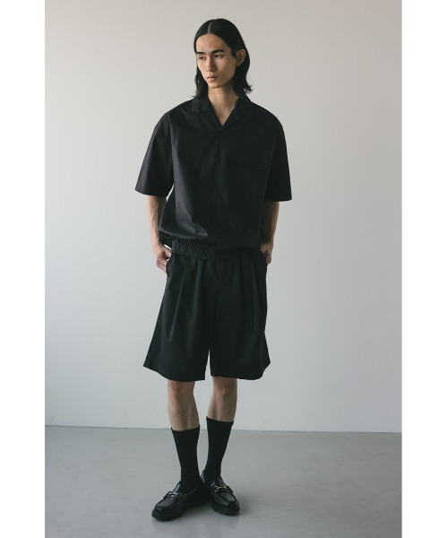 STYLEMIXER（スタイルミキサー）の「オープンカラーフォルムシャツ（シャツ/ブラウス・メンズ・ブラック/ベージュ/ブルー・MEDIUM/LARGE）」の4枚目の写真