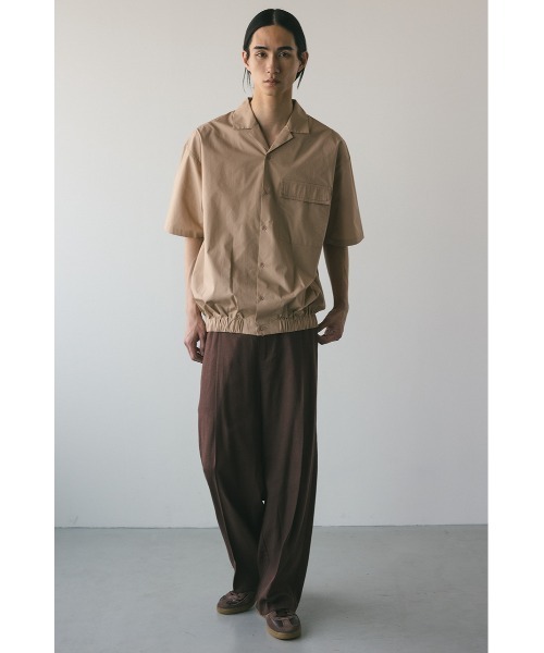 STYLEMIXER（スタイルミキサー）の「オープンカラーフォルムシャツ（シャツ/ブラウス・メンズ・ブラック/ベージュ/ブルー・MEDIUM/LARGE）」の18枚目の写真