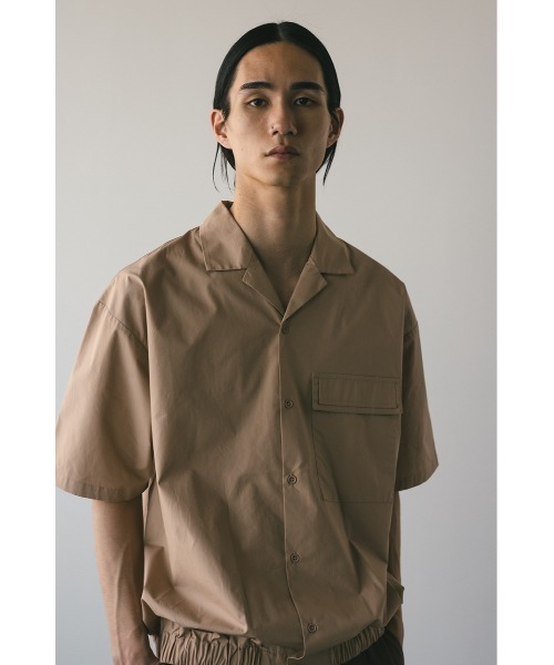 STYLEMIXER（スタイルミキサー）の「オープンカラーフォルムシャツ（シャツ/ブラウス・メンズ・ブラック/ベージュ/ブルー・MEDIUM/LARGE）」の20枚目の写真