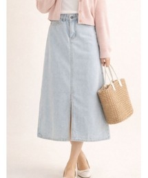 LAUTRE COTE（ロウトレコウト）の「フロントスリットデニムスカート（デニムスカート）」