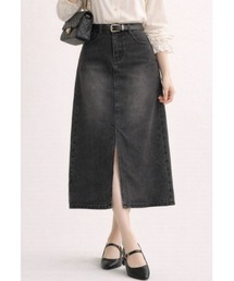 LAUTRE COTE（ロウトレコウト）の「フロントスリットデニムスカート（デニムスカート）」