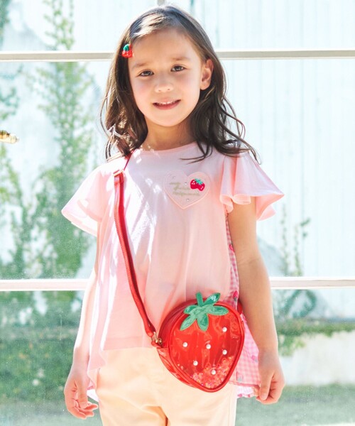 ANY（エニィ）の「ひらひら バックシャンTシャツ（Tシャツ/カットソー・キッズ・ピンク系/ライラック系/アイボリー系・90/110/120/130/100）」の3枚目の写真