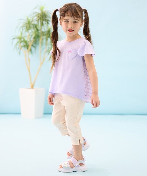 ANY（エニィ）の「ひらひら バックシャンTシャツ（Tシャツ/カットソー・キッズ・ピンク系/ライラック系/アイボリー系・90/110/120/130/100）」の6枚目の写真