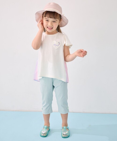 ANY（エニィ）の「ひらひら バックシャンTシャツ（Tシャツ/カットソー・キッズ・ピンク系/ライラック系/アイボリー系・90/110/120/130/100）」の8枚目の写真