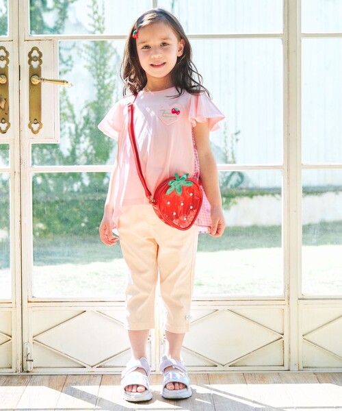 ANY（エニィ）の「ひらひら バックシャンTシャツ（Tシャツ/カットソー・キッズ・ピンク系/ライラック系/アイボリー系・90/110/120/130/100）」の11枚目の写真