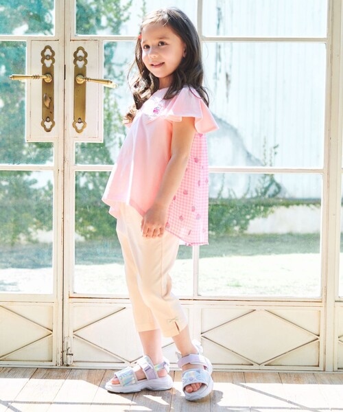 ANY（エニィ）の「ひらひら バックシャンTシャツ（Tシャツ/カットソー・キッズ・ピンク系/ライラック系/アイボリー系・90/110/120/130/100）」の12枚目の写真