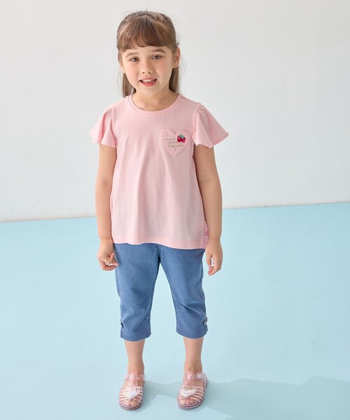 ANY（エニィ）の「ひらひら バックシャンTシャツ（Tシャツ/カットソー・キッズ・ピンク系/ライラック系/アイボリー系・90/110/120/130/100）」の13枚目の写真