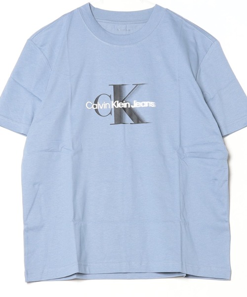 Calvin Klein Jeans（カルヴァンクラインジーンズ）の「Calvin Klein Jeans カルバンクラインジーンズ MONOLOGO SHIFT TEE ショートスリーブロゴTシャツ（Tシャツ/カットソー・メンズ・ブラック/ブルー/ホワイト/ホワイト系その他・M/L/XL/S）」の4枚目の写真