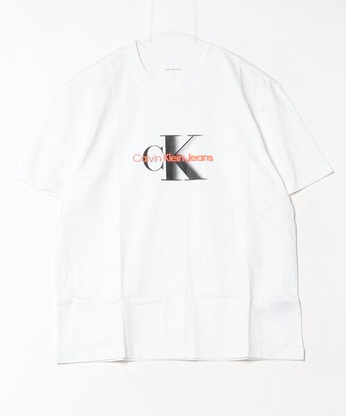 Calvin Klein Jeans（カルヴァンクラインジーンズ）の「Calvin Klein Jeans カルバンクラインジーンズ MONOLOGO SHIFT TEE ショートスリーブロゴTシャツ（Tシャツ/カットソー・メンズ・ブラック/ブルー/ホワイト/ホワイト系その他・M/L/XL/S）」の10枚目の写真