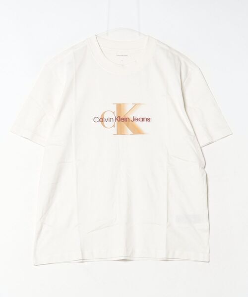 Calvin Klein Jeans（カルヴァンクラインジーンズ）の「Calvin Klein Jeans カルバンクラインジーンズ MONOLOGO SHIFT TEE ショートスリーブロゴTシャツ（Tシャツ/カットソー・メンズ・ブラック/ブルー/ホワイト/ホワイト系その他・M/L/XL/S）」の19枚目の写真