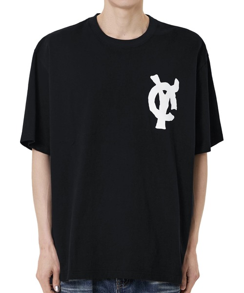 OY（オーワイ）の「『OY/オーワイ』PRINTED PATCH TEE/プリンテッドパッチ半袖Tシャツ（Tシャツ/カットソー・レディース・ブラック/ホワイト・M/XL/LARGE）」の3枚目の写真