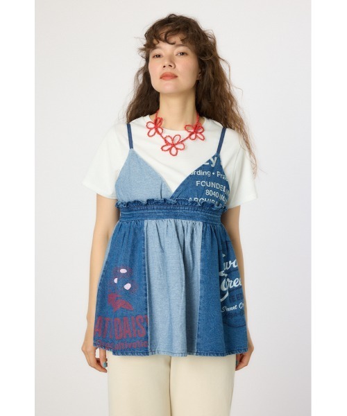 RODEO CROWNS WIDE BOWL（ロデオクラウンズワイドボウル）の「カスタムキャミソール（キャミソール・レディース・ブルー/ブラック系その他/ホワイト系その他・FREE）」の22枚目の写真