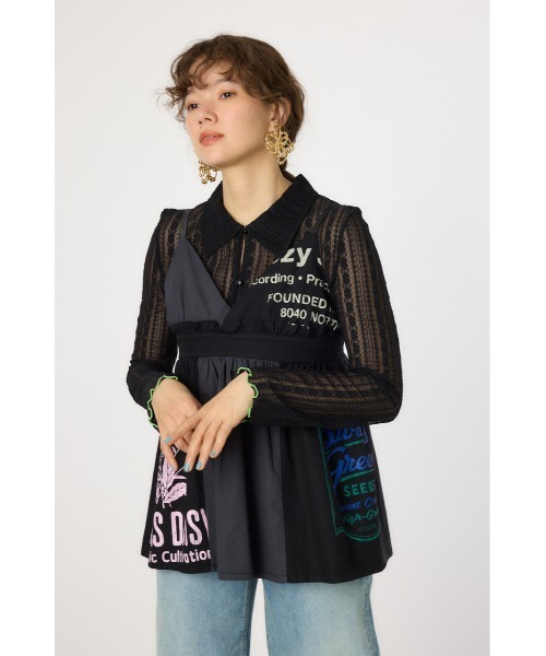 RODEO CROWNS WIDE BOWL（ロデオクラウンズワイドボウル）の「カスタムキャミソール（キャミソール・レディース・ブルー/ブラック系その他/ホワイト系その他・FREE）」の5枚目の写真