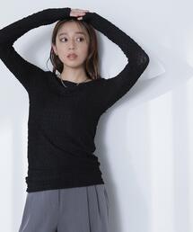 【THINK BEAUTY】バックシャンレースカットソー