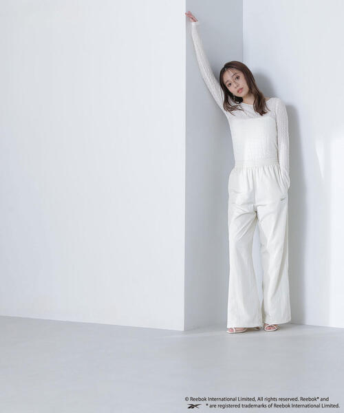 NATURAL BEAUTY BASIC（ナチュラルビューティーベーシック）の「【THINK BEAUTY】【麻亜里さんコラボ】バックシャンレースカットソー（Tシャツ/カットソー・レディース・ホワイト/ブラック/ブルー・FREE）」の16枚目の写真