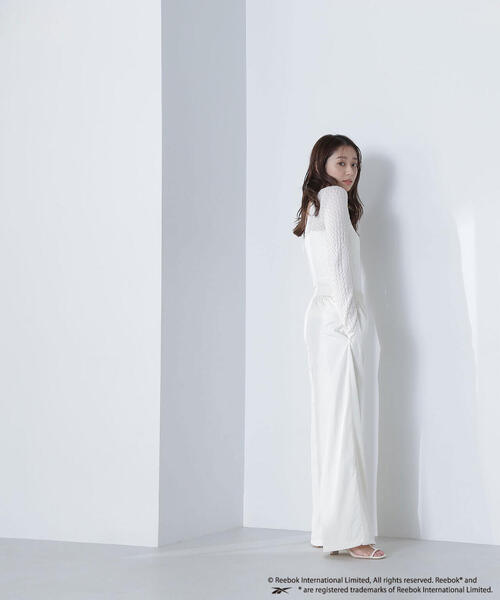 NATURAL BEAUTY BASIC（ナチュラルビューティーベーシック）の「【THINK BEAUTY】【麻亜里さんコラボ】バックシャンレースカットソー（Tシャツ/カットソー・レディース・ホワイト/ブラック/ブルー・FREE）」の20枚目の写真