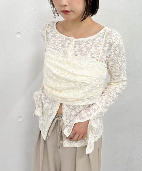 archives（アルシーヴ）の「タックビスチェレースアンサンブル（アンサンブル・レディース・ベージュ/アイボリー/ブラック・MEDIUM）」の12枚目の写真