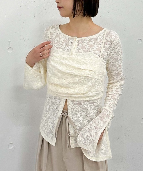 archives（アルシーヴ）の「タックビスチェレースアンサンブル（アンサンブル・レディース・ベージュ/アイボリー/ブラック・MEDIUM）」の13枚目の写真