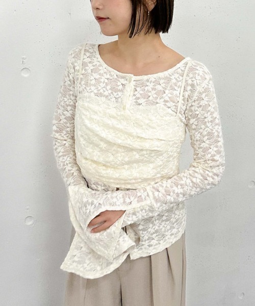 archives（アルシーヴ）の「タックビスチェレースアンサンブル（アンサンブル・レディース・ベージュ/アイボリー/ブラック・MEDIUM）」の14枚目の写真