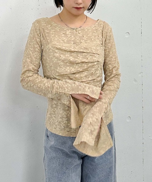 archives（アルシーヴ）の「タックビスチェレースアンサンブル（アンサンブル・レディース・ベージュ/アイボリー/ブラック・MEDIUM）」の20枚目の写真