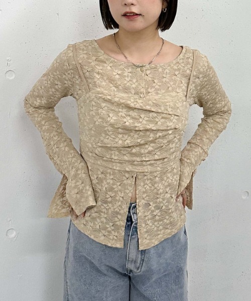 archives（アルシーヴ）の「タックビスチェレースアンサンブル（アンサンブル・レディース・ベージュ/アイボリー/ブラック・MEDIUM）」の21枚目の写真