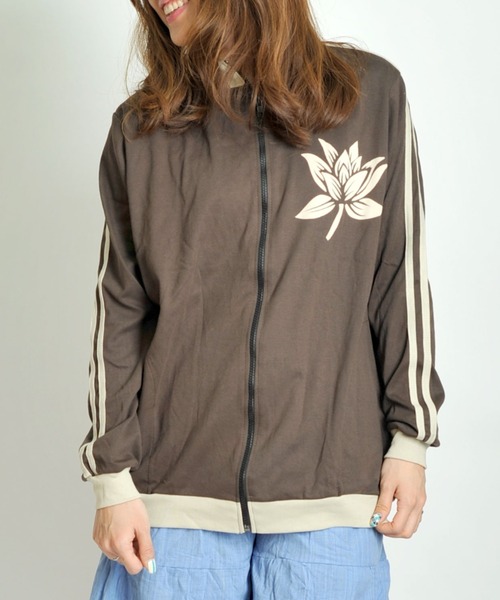 セール】エスニックアジアントラックトップ ジャージトップス