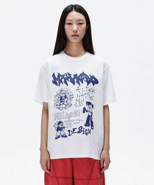 mahagrid/マハグリッド』 STREET CREW TEE /ストリートクルー 半袖T