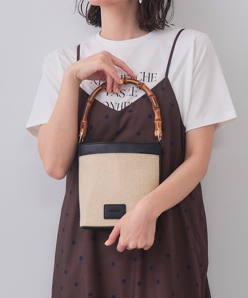 2WAY】デザインハンドルミニショルダーバッグ（ショルダーバッグ