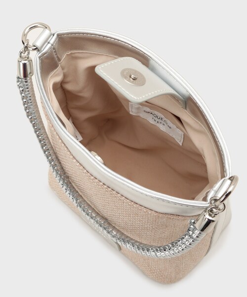 OPAQUE.CLIP（オペークドットクリップ）の「【2WAY】デザインハンドルミニショルダーバッグ（ショルダーバッグ・レディース・ブラック/シルバー・00）」の15枚目の写真