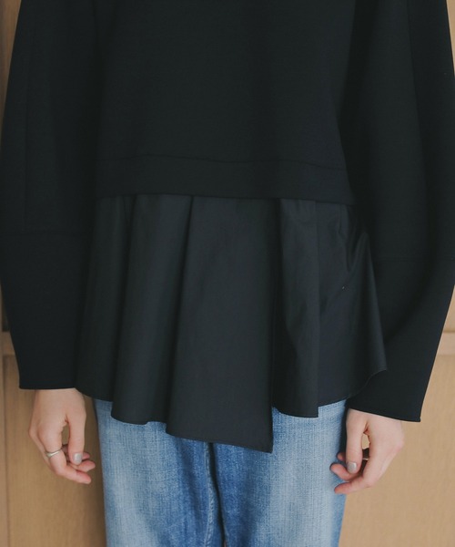 DOCKING PEPLUM TOPS（Tシャツ/カットソー）｜MANOF（マノフ）の