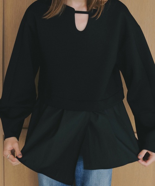 最終価格】CLANE ／MANOF DOCKING PEPLUM TOPS DOCKING PEPLUM TOPS