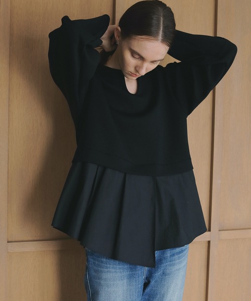 最終価格】CLANE ／MANOF DOCKING PEPLUM TOPS DOCKING PEPLUM TOPS