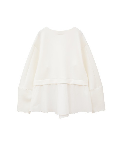 MANOF(マノフ)の「DOCKING PEPLUM TOPS(Tシャツ/カットソー・レディース・ブラック/ホワイト・FREE)」の22枚目の写真