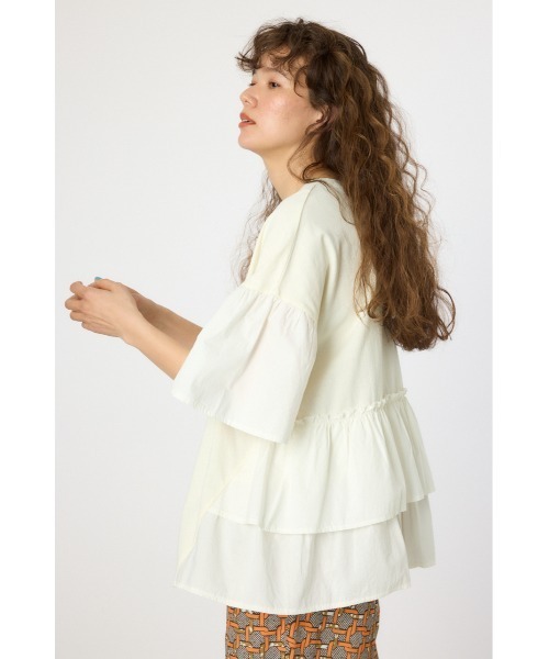 RODEO CROWNS WIDE BOWL（ロデオクラウンズワイドボウル）の「ピグメントバックフリルトップス（その他トップス・レディース・グリーン/ブラック/ライトピンク/オフホワイト・FREE）」の21枚目の写真