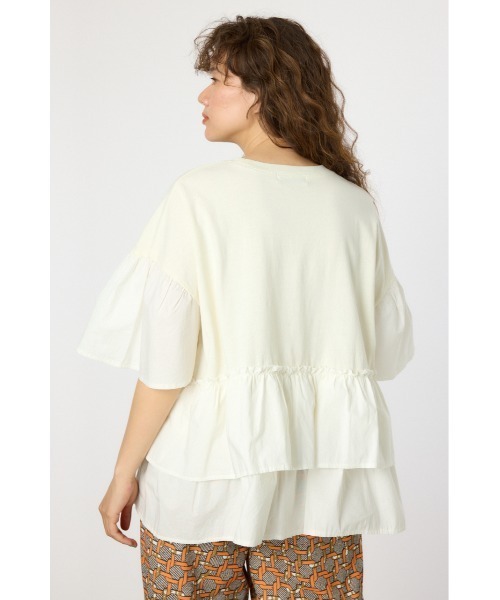 RODEO CROWNS WIDE BOWL（ロデオクラウンズワイドボウル）の「ピグメントバックフリルトップス（その他トップス・レディース・グリーン/ブラック/ライトピンク/オフホワイト・FREE）」の20枚目の写真